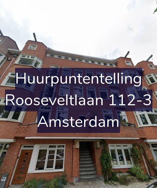 Foto gevel Huurpuntentelling voor Rooseveltlaan 112-3, Amsterdam