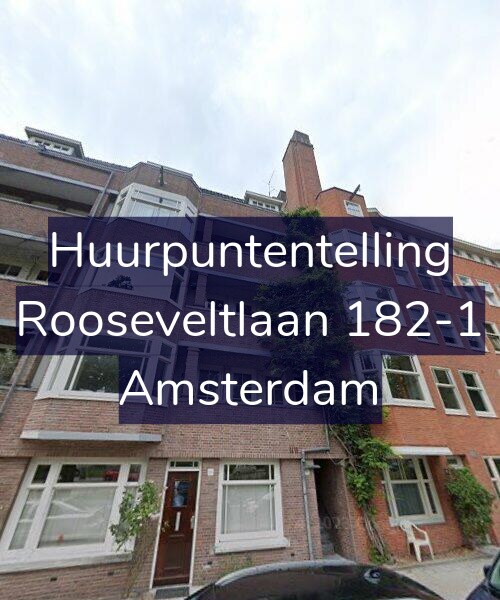 Foto gevel Huurpuntentelling voor Rooseveltlaan 182-1, Amsterdam