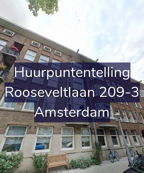 Foto gevel Huurpuntentelling voor Rooseveltlaan 209-3, Amsterdam