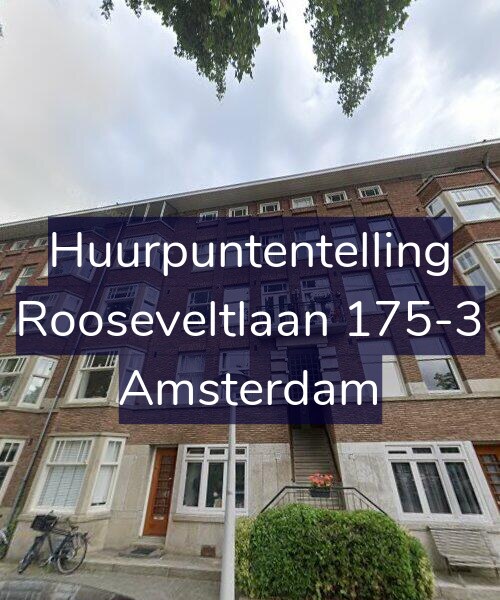 Foto gevel Huurpuntentelling voor Rooseveltlaan 175-3, Amsterdam
