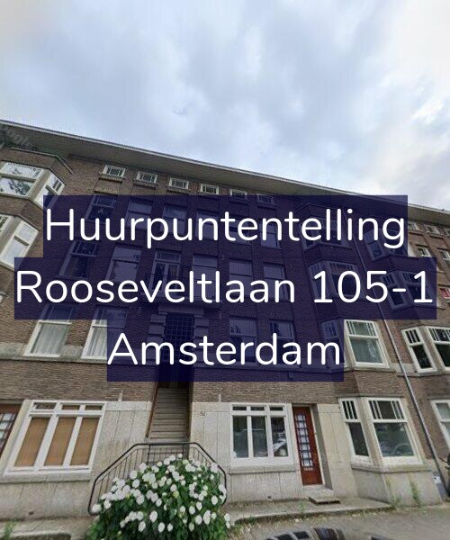 Foto gevel Huurpuntentelling voor Rooseveltlaan 105-1, Amsterdam