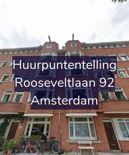 Foto gevel Huurpuntentelling voor Rooseveltlaan 92, Amsterdam