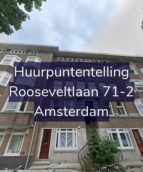 Foto gevel Huurpuntentelling voor Rooseveltlaan 71-2, Amsterdam