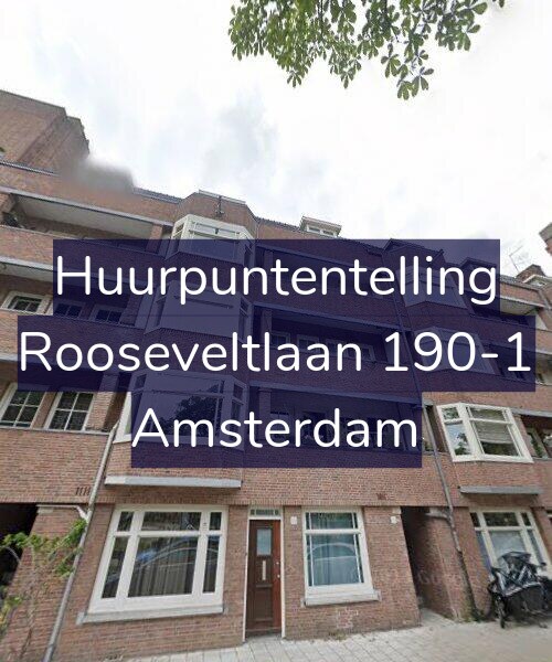 Foto gevel Huurpuntentelling voor Rooseveltlaan 190-1, Amsterdam