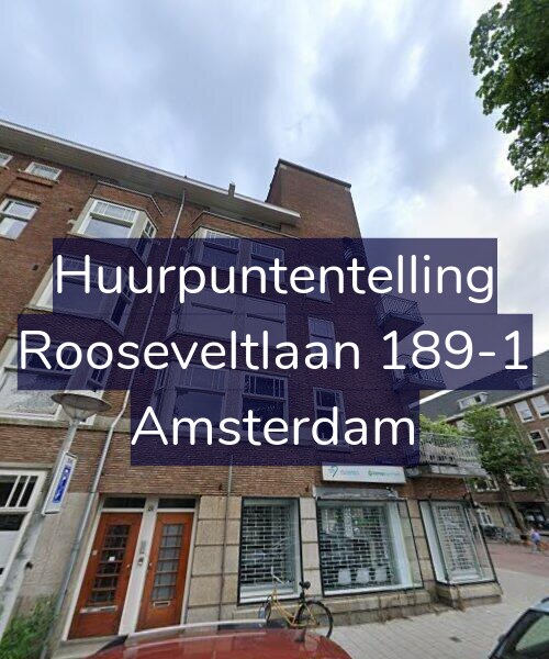 Foto gevel Huurpuntentelling voor Rooseveltlaan 189-1, Amsterdam