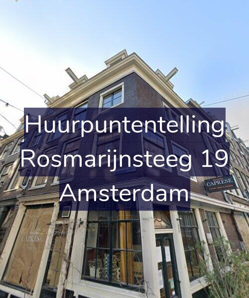 Foto gevel Huurpuntentelling voor Rosmarijnsteeg 19, Amsterdam