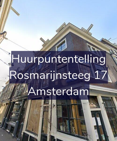 Foto gevel Huurpuntentelling voor Rosmarijnsteeg 17, Amsterdam