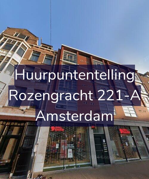 Foto gevel Huurpuntentelling voor Rozengracht 221-A, Amsterdam