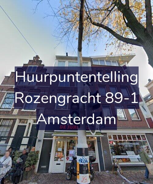 Foto gevel Huurpuntentelling voor Rozengracht 89-1, Amsterdam