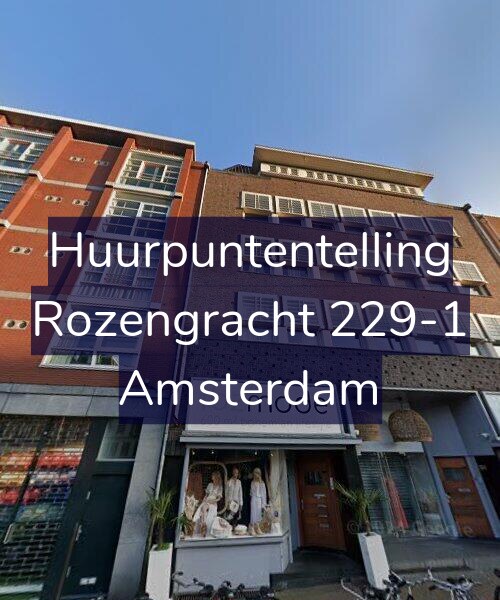 Foto gevel Huurpuntentelling voor Rozengracht 229-1, Amsterdam