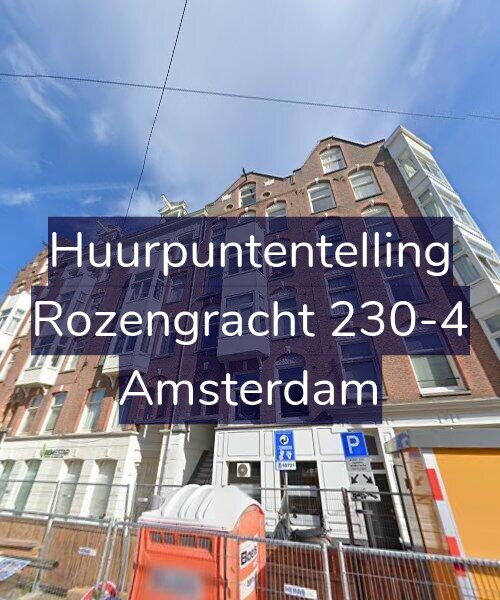 Foto gevel Huurpuntentelling voor Rozengracht 230-4, Amsterdam