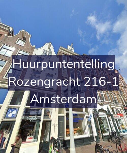 Foto gevel Huurpuntentelling voor Rozengracht 216-1, Amsterdam