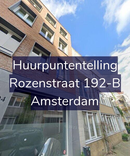 Foto gevel Huurpuntentelling voor Rozenstraat 192-B, Amsterdam