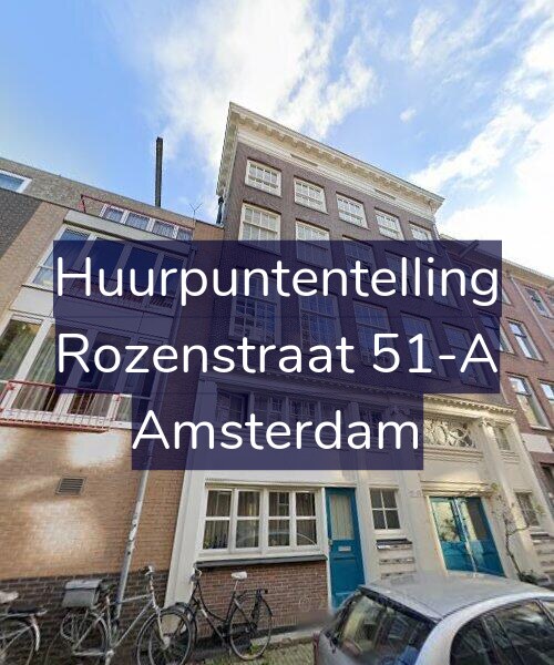 Foto gevel Huurpuntentelling voor Rozenstraat 51-A, Amsterdam