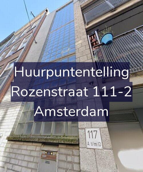 Foto gevel Huurpuntentelling voor Rozenstraat 111-2, Amsterdam