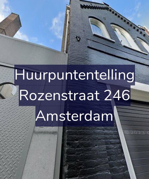 Foto gevel Huurpuntentelling voor Rozenstraat 246, Amsterdam