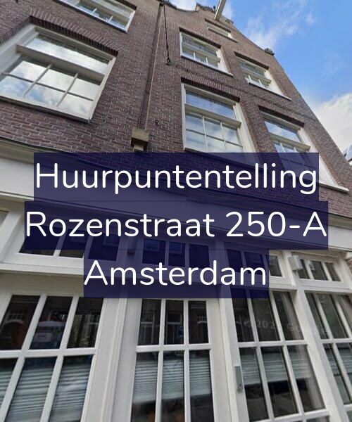 Foto gevel Huurpuntentelling voor Rozenstraat 250-A, Amsterdam