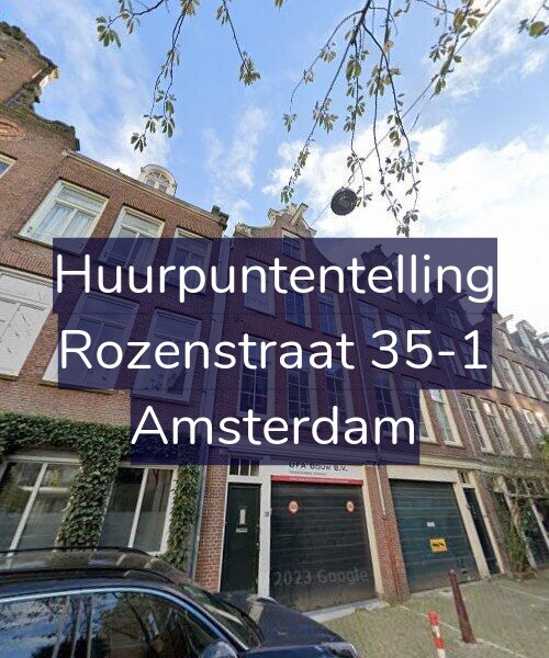 Foto gevel Huurpuntentelling voor Rozenstraat 35-1, Amsterdam