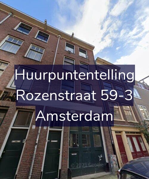 Foto gevel Huurpuntentelling voor Rozenstraat 59-3, Amsterdam