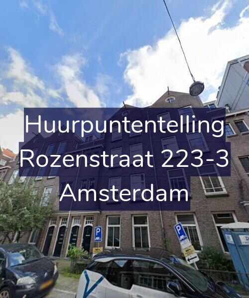 Foto gevel Huurpuntentelling voor Rozenstraat 223-3, Amsterdam