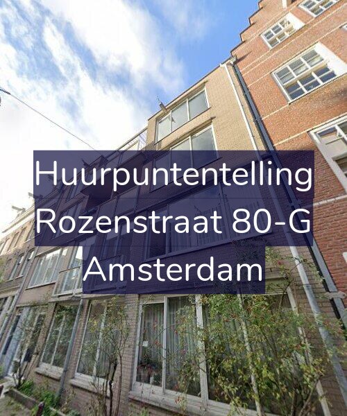 Foto gevel Huurpuntentelling voor Rozenstraat 80-G, Amsterdam