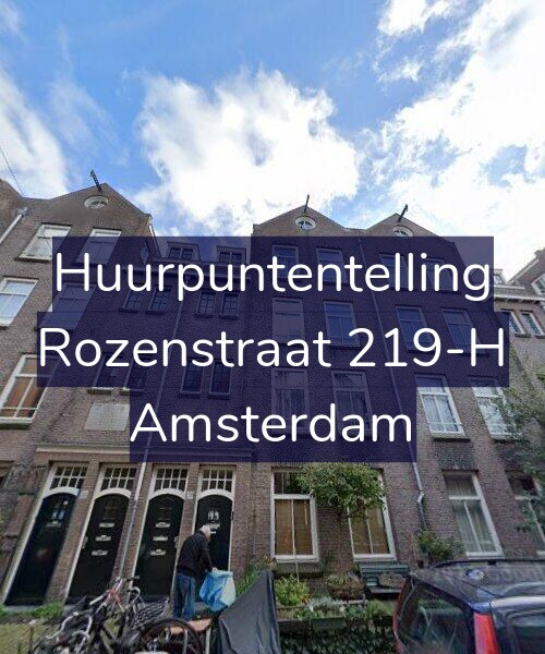 Foto gevel Huurpuntentelling voor Rozenstraat 219-H, Amsterdam