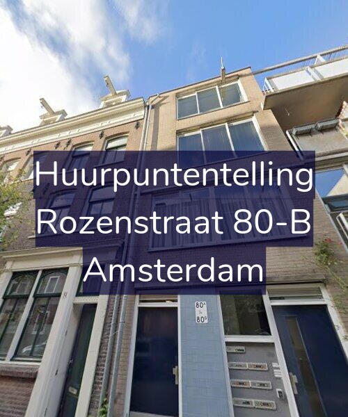 Foto gevel Huurpuntentelling voor Rozenstraat 80-B, Amsterdam