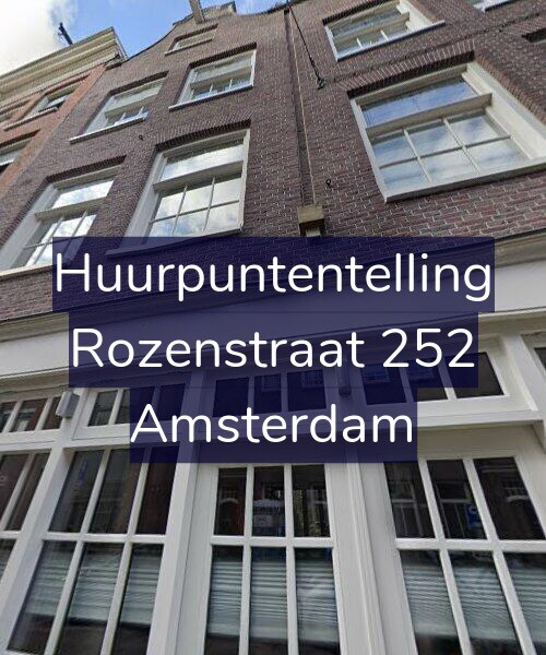 Foto gevel Huurpuntentelling voor Rozenstraat 252, Amsterdam