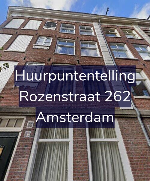 Foto gevel Huurpuntentelling voor Rozenstraat 262, Amsterdam