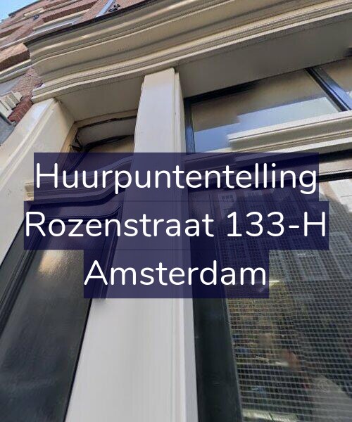 Foto gevel Huurpuntentelling voor Rozenstraat 133-H, Amsterdam
