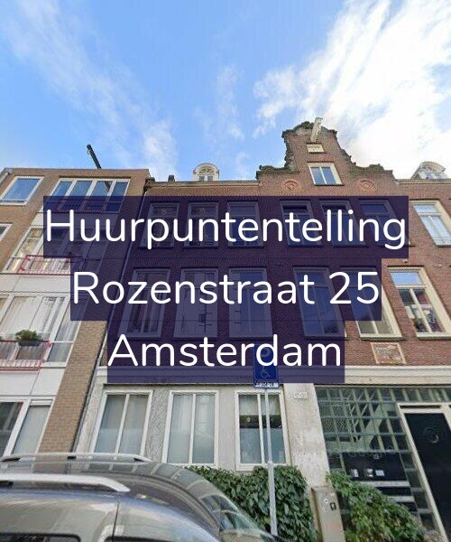 Foto gevel Huurpuntentelling voor Rozenstraat 25, Amsterdam