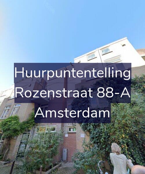 Foto gevel Huurpuntentelling voor Rozenstraat 88-A, Amsterdam