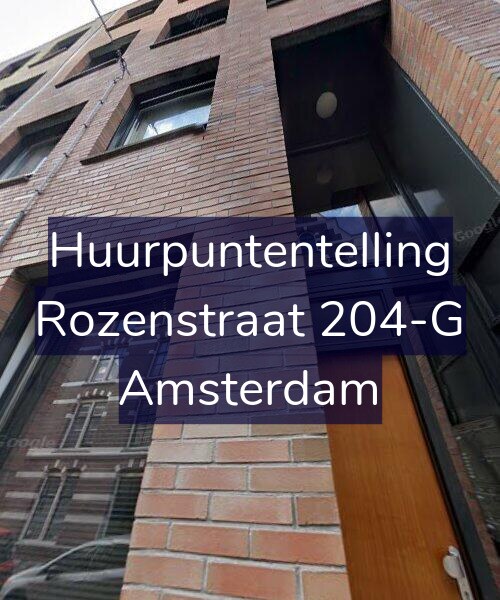 Foto gevel Huurpuntentelling voor Rozenstraat 204-G, Amsterdam