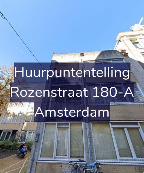 Foto gevel Huurpuntentelling voor Rozenstraat 180-A, Amsterdam