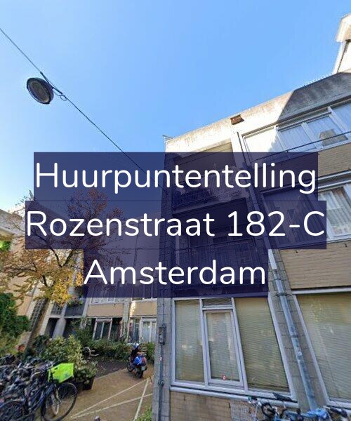Foto gevel Huurpuntentelling voor Rozenstraat 182-C, Amsterdam