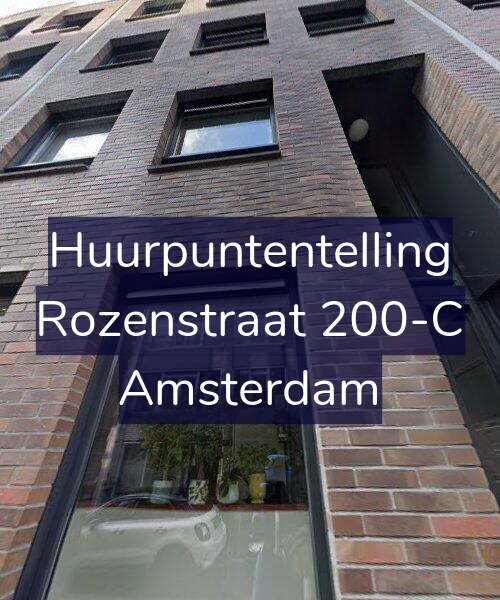 Foto gevel Huurpuntentelling voor Rozenstraat 200-C, Amsterdam
