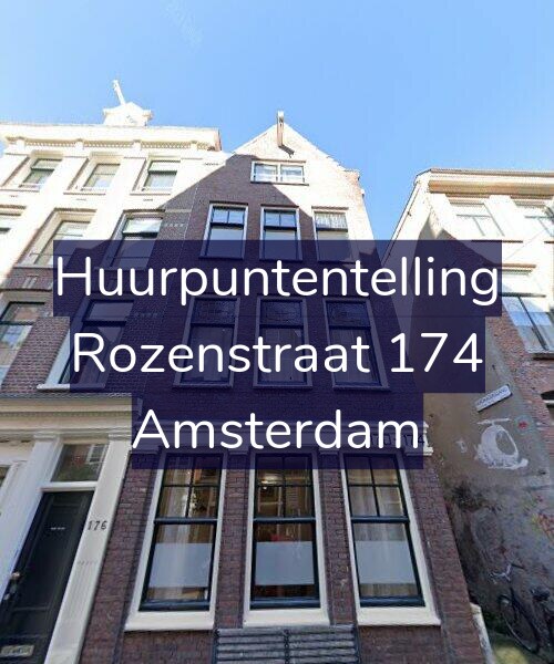 Foto gevel Huurpuntentelling voor Rozenstraat 174, Amsterdam