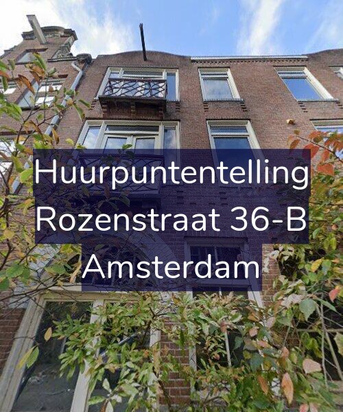 Foto gevel Huurpuntentelling voor Rozenstraat 36-B, Amsterdam