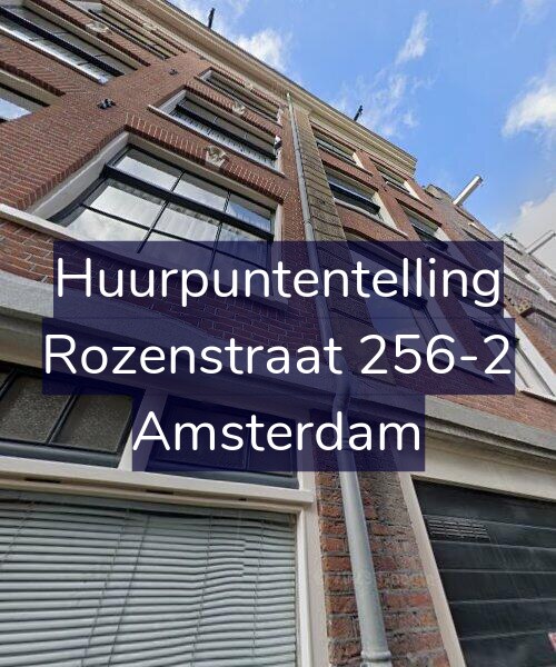 Foto gevel Huurpuntentelling voor Rozenstraat 256-2, Amsterdam