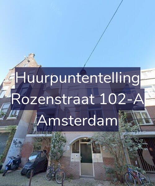 Foto gevel Huurpuntentelling voor Rozenstraat 102-A, Amsterdam
