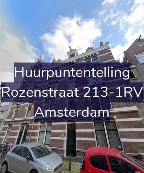 Foto gevel Huurpuntentelling voor Rozenstraat 213-1RV, Amsterdam