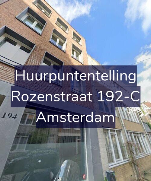 Foto gevel Huurpuntentelling voor Rozenstraat 192-C, Amsterdam