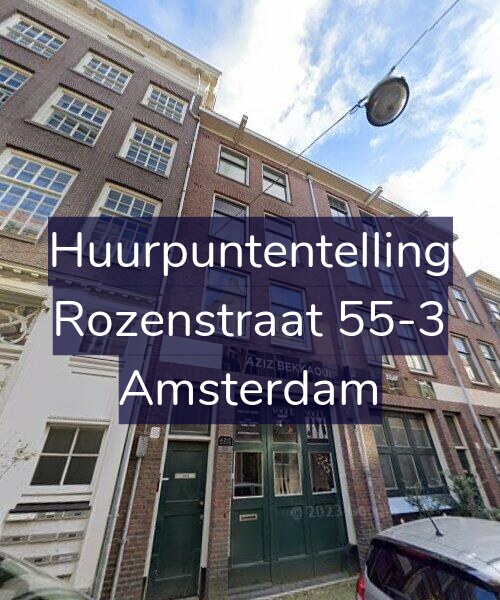 Foto gevel Huurpuntentelling voor Rozenstraat 55-3, Amsterdam