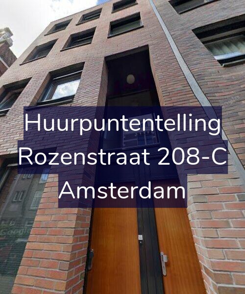 Foto gevel Huurpuntentelling voor Rozenstraat 208-C, Amsterdam