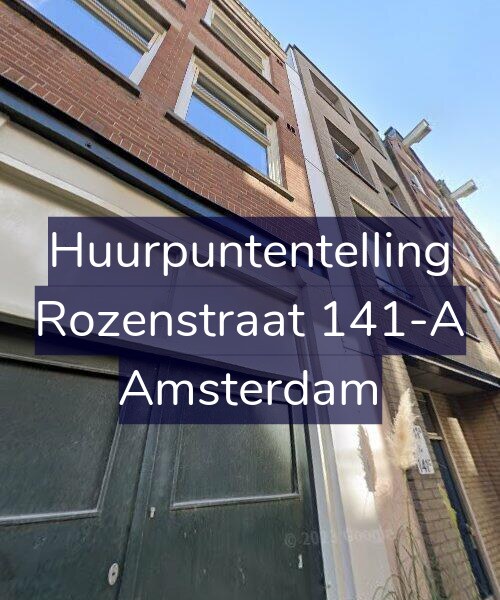Foto gevel Huurpuntentelling voor Rozenstraat 141-A, Amsterdam