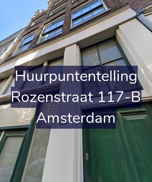Foto gevel Huurpuntentelling voor Rozenstraat 117-B, Amsterdam