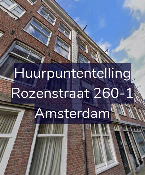 Foto gevel Huurpuntentelling voor Rozenstraat 260-1, Amsterdam
