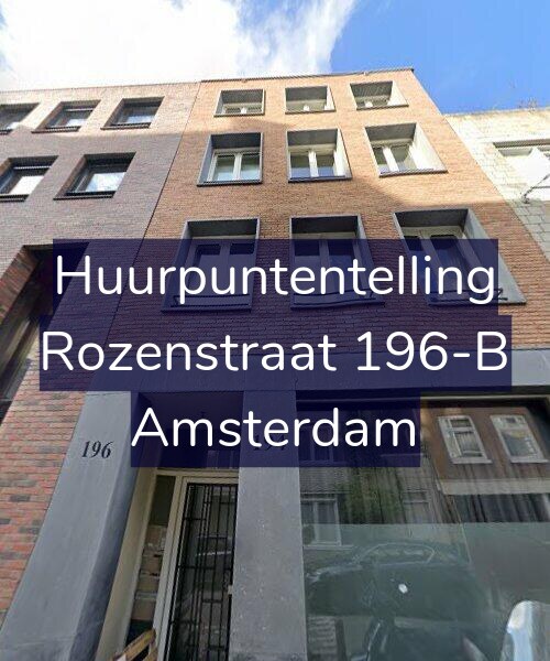 Foto gevel Huurpuntentelling voor Rozenstraat 196-B, Amsterdam