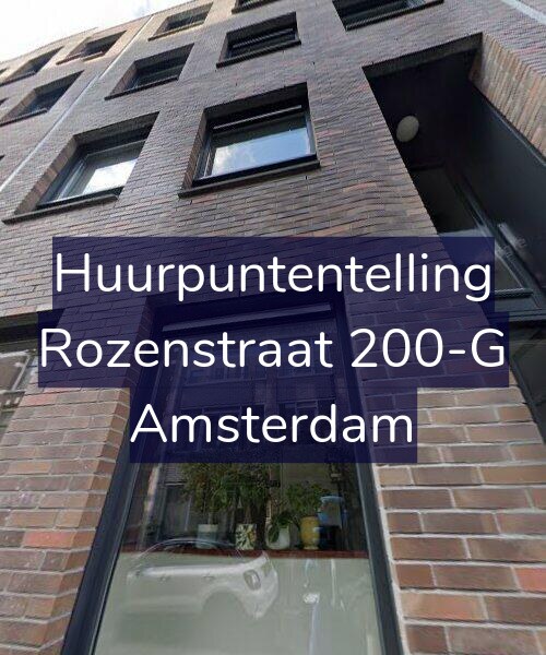 Foto gevel Huurpuntentelling voor Rozenstraat 200-G, Amsterdam