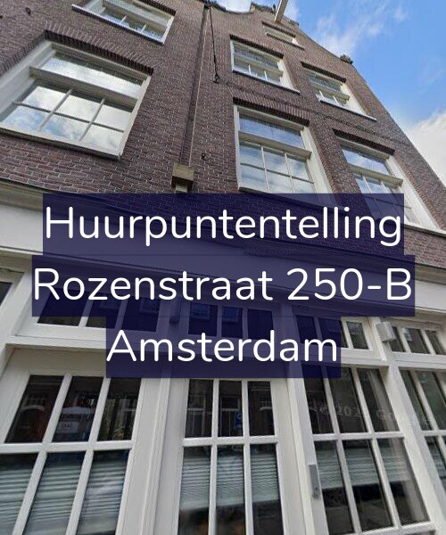 Foto gevel Huurpuntentelling voor Rozenstraat 250-B, Amsterdam